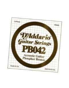Струна одиночная для акустической гитары DAddario PB042 D`addario