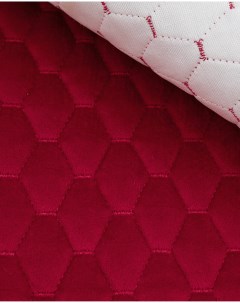Ткань мебельная Велюр модель Диаманд AY A стеганный красно малиновый Крокус
