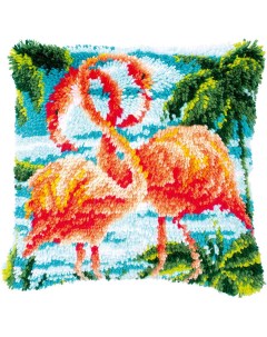 Набор для вышивания Подушка Фламинго Vervaco
