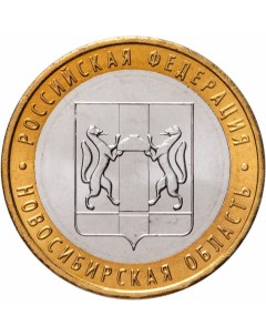 Монета РФ 10 рублей 2007 года Новосибирская область Cashflow store