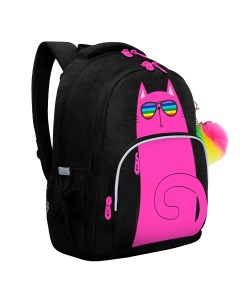 Рюкзак школьный RG 360 4 2 черный фуксия Grizzly