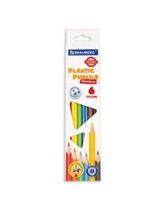 Набор цветных карандашей 6 цв арт 181660 24 набора Brauberg