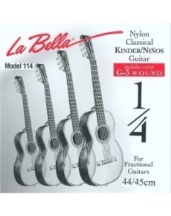 Струны для гитары 1 4 FG114 La bella