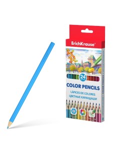 Цветные карандаши шестигранные 24 цвета Erich krause