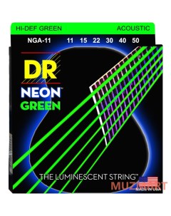 NGA 11 HI DEF NEON Струны для акустической гитары Dr