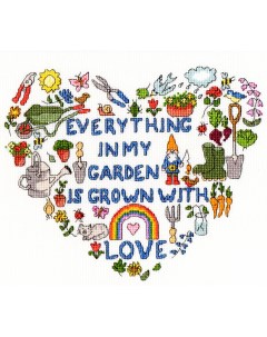 Набор для вышивания крестом Heart of the Garden Сердце сада арт XJA9 Bothy threads