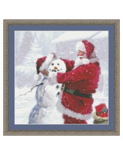 Набор для вышивания Санта и снеговик 97697 Kustom krafts