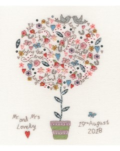 Набор для вышивания крестом Love Vows Клятвы любви арт XKA16 Bothy threads