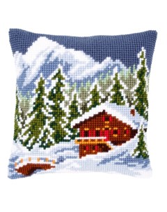 Набор для вышивания подушки Зимний пейзаж арт PN 0146240 Vervaco