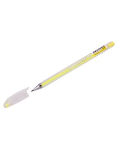 Ручка гелевая Hi Jell Pastel HJR 500P желтая 0 8 мм 1 шт Crown