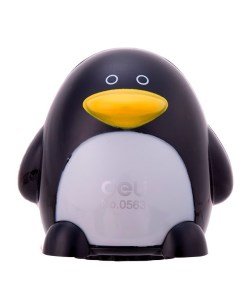 Точилка ручная Пингвин E0563 2 отверстия пластик ассорти блистер Deli