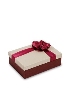 Коробка подарочная Прямоугольник цв бордов беж WG 50 1 A 113 301312 Арт-ист