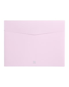 Папка конверт на липучке горизонтальная A4 Morandi розовая Comix