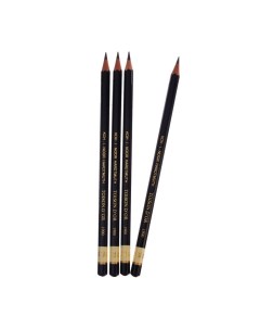 Набор чернографитных карандашей 4 штуки профессиональных 1900 7В 2474709 Koh-i-noor