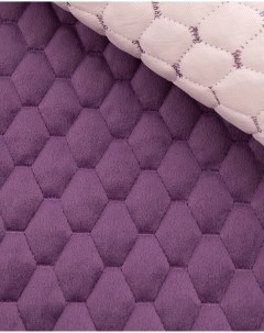 Ткань мебельная Велюр модель Диаманд AY A стеганный на синтепоне фиолетовый Крокус