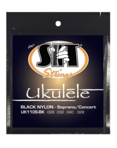 Струны для укулеле сопрано UK110S BK Ukulele Standard Black Soprano Concert Sit strings
