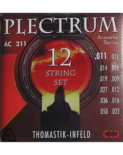 Струны для 12 струнной акустической гитары AC211 Plectrum Thomastik