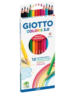 Набор цветных карандашей Colors 3 0 276600 12 цветов Giotto