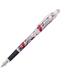 Перьевая ручка Botanica Red Hummingbird Vine F BL Cross