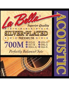 Струны для акустической гитары 700 M La bella