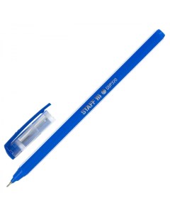 Ручка шариковая Basic OBP 320 0 35мм синяя масляная основа корпус голубой 50шт Staff
