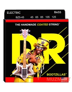 BZ5 45 BOOTZILLAS Струны для 5 струнной бас гитары Dr