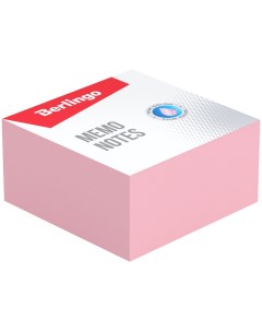 Блок для записи Standard 9 9 4 5см розовый Berlingo