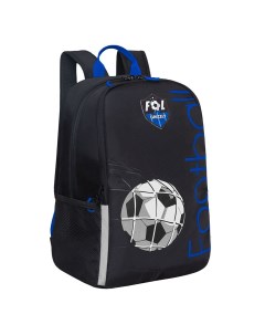 Рюкзак школьный RB 351 1 3 черный синий Grizzly