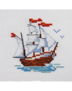 Набор для вышивания Кораблик 7х8см 0 159 Alisa