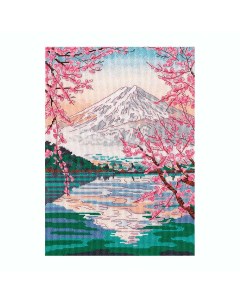 Набор для вышивания Фудзияма и озеро Кавагути 20 30см Овен