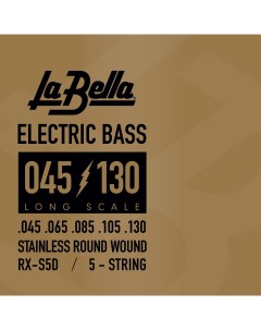 Струны для 5 струнной бас гитары RX S5D RX Stainless La bella