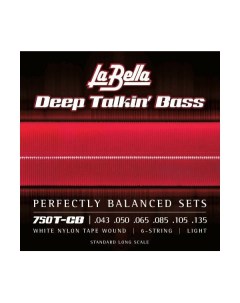 Струны для 6 ти струнной бас гитары 750T CB La bella