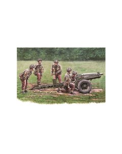 Сборная модель Bronco 1 35 75mm Pack Howitzer M1A1 Gun Crew CB35173 Bronco models