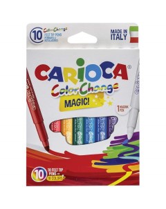 Набор фломастеров Color Change Magic арт 231842 10 цв х 3 упак Carioca
