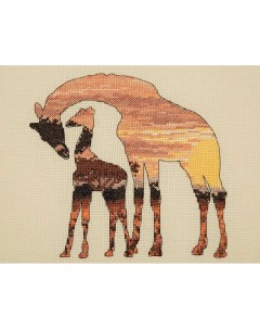 Набор для вышивания Силуэты жирафов 20 х 26 см 5678000 05042 Maia