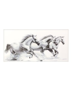 Набор для вышивания Белые лошади 47х21 5см B495 Luca-s