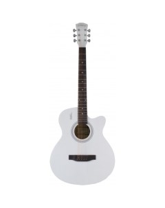 Акустическая гитара с анкером матовая Белая Липа 4 4 40дюйм E4020 WH Elitaro