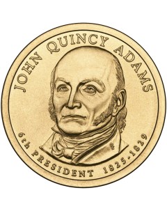 Монета США 1 доллар 2008 года 6 й президент Джон Куинси Адамс Cashflow store