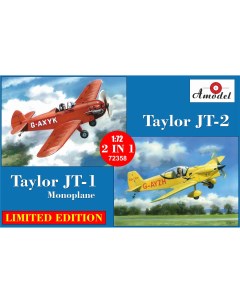 Сборная модель 1 72 Taylor JT 1 monoplane и Taylor JT 2 72358 Amodel