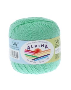 Пряжа Lily 137 светло зеленый Alpina