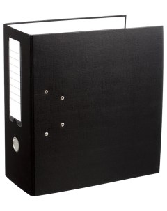 Папка регистратор с арочным механизмом А4 125 мм черная Комус
