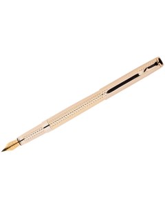 Перьевая ручка Celeste CPs_81914 черная 08 мм золото подарочный футляр Delucci