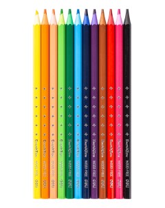 Карандаши цветные C110 12 Enovation пластик 12цветов коробка европод 12шт Deli