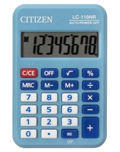 Калькулятор LC 110NBLCFS Citizen