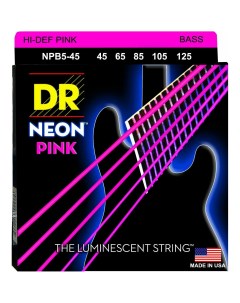 Струны для 5 ти струнной бас гитары NPB5 45 Dr string