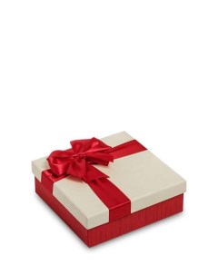 Коробка подарочная Квадрат цв красн беж WG 52 1 A 113 301318 Арт-ист