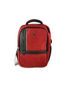Рюкзак молодежный с USB бордовый 3301 Импортные товары