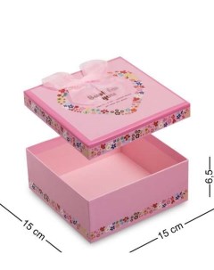 Коробка подарочная Квадрат цв розовый WG 29 1 A 113 301245 Арт-ист
