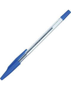 Ручка шариковая Slim 0 5мм синий цвет чернил корпус прозрачный Attache