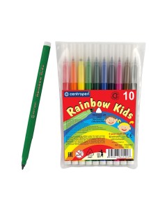 Набор фломастеров RAINBOW KIDS 10 цв Centropen